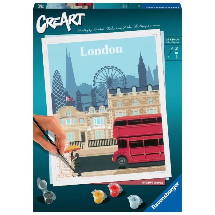 Ravensburger CreaArt Paint by Numbers - London 24x30 cm - For Ages 12+