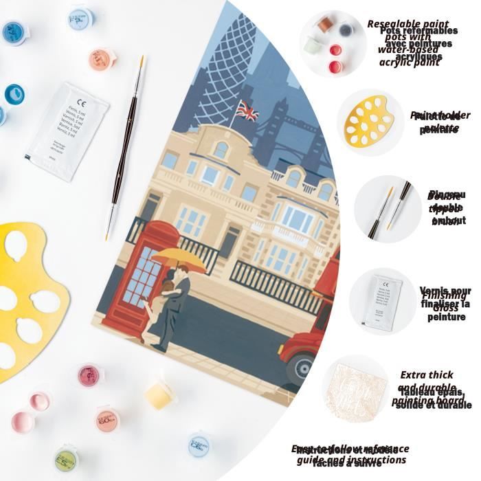 Ravensburger CreaArt Paint by Numbers - London 24x30 cm - For Ages 12+