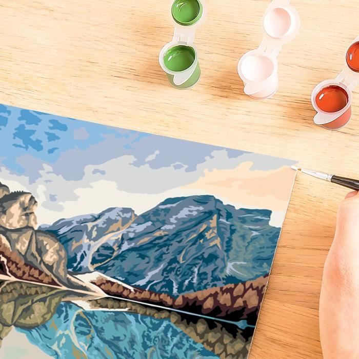 Ravensburger CreArt Paint by Numbers Kit - Lake Views 30x40 cm - For Ages 12+