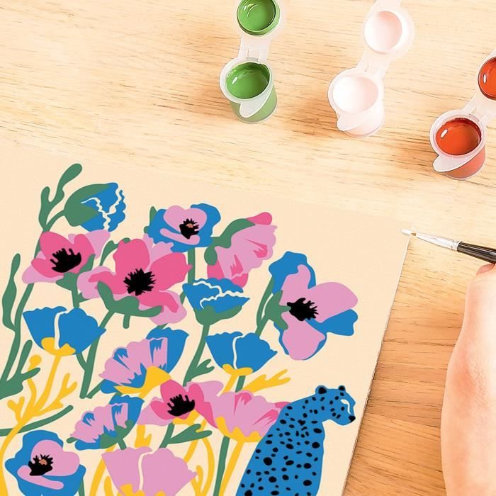Ravensburger CreaArt Poppy Paint by Numbers - Limited Edition 20x20 cm - For Ages 12+