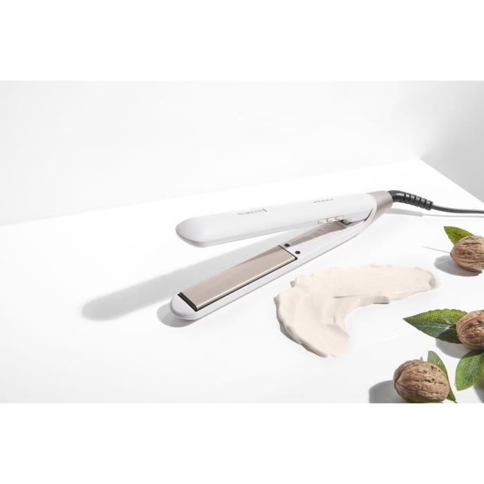 REMINGTON S4740 Shea Soft Straightener – 5 Temperatures from 150 to 230° – Advanced Ceramic Coating Enriched with Shea Oil