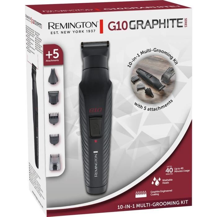 REMINGTON Multifunction Kit - G10 Graphite Series - 10 in 1 - USB
