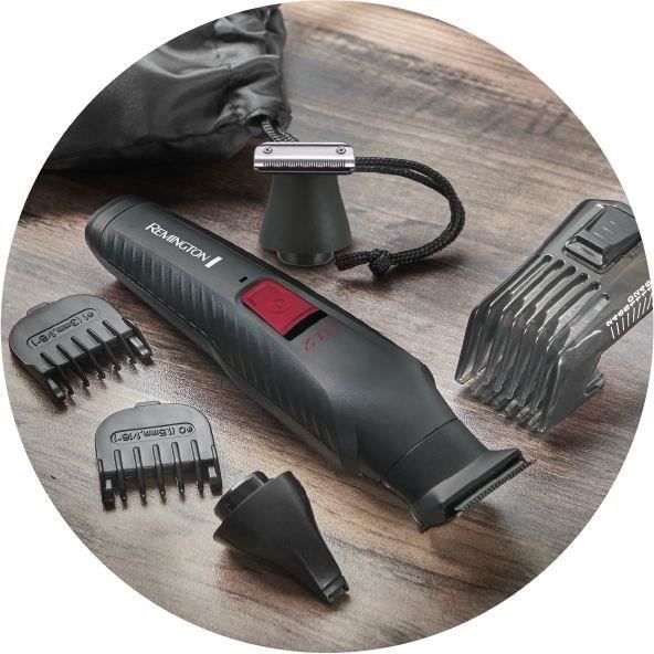 Multifunction Kit - REMINGTON - G12 Graphite Series - 12 in 1 - Self-sharpening blades - 40 min autonomy - USB