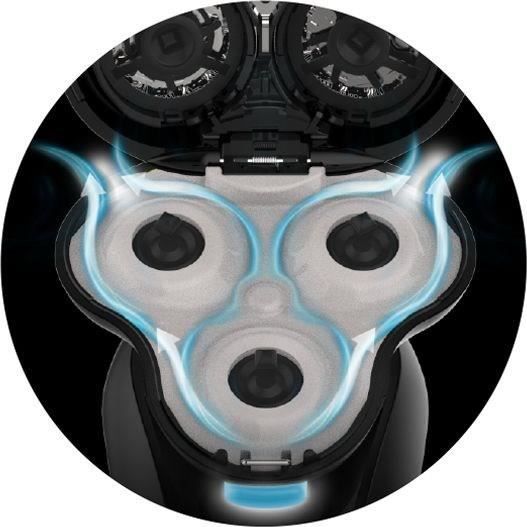 Rasoir rotatif - REMINGTON - XR1755 - Systeme hybride SynX - PivotBall - Lames flexibles - 100% étanche - Autonomie 50 min