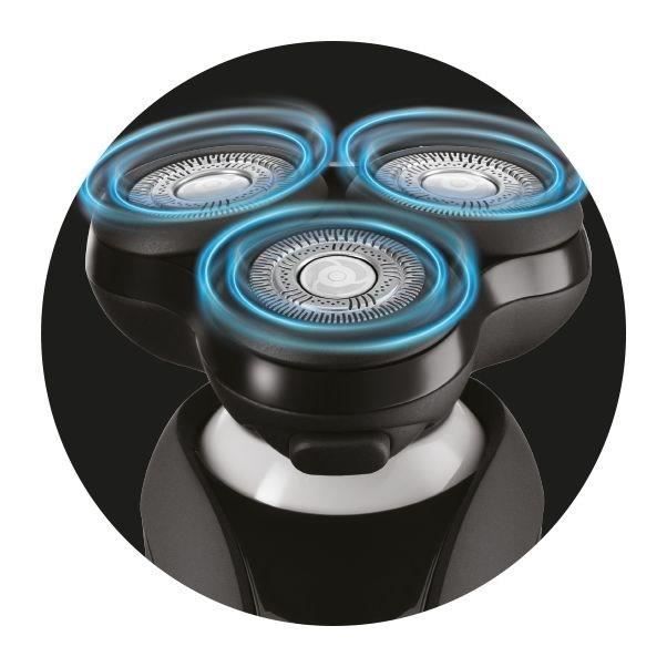 Rasoir rotatif - REMINGTON - XR1755 - Systeme hybride SynX - PivotBall - Lames flexibles - 100% étanche - Autonomie 50 min