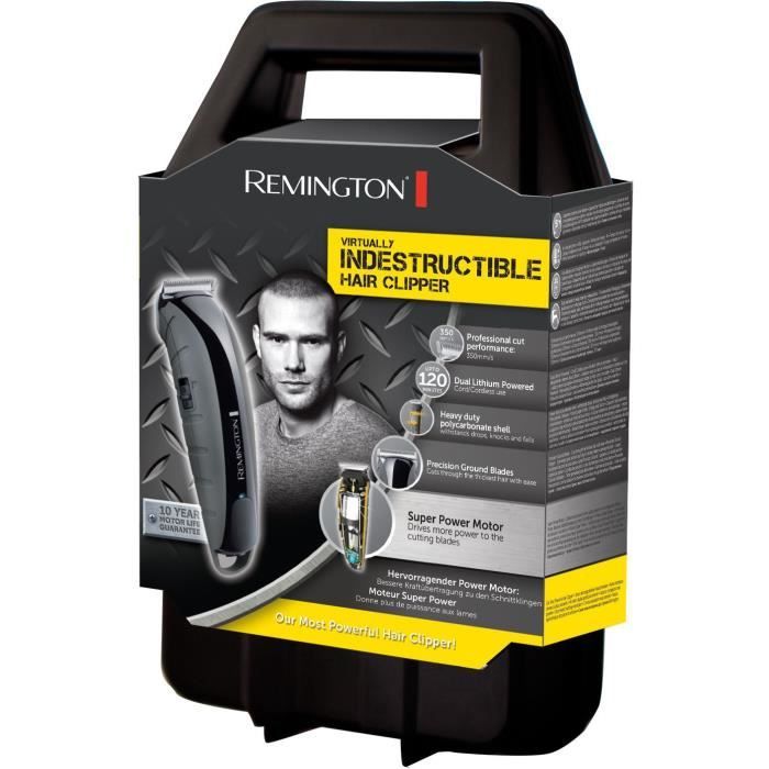 Remington HC5880 Indestructible Hair Clipper - Shock Proof - Dual Lithium Battery