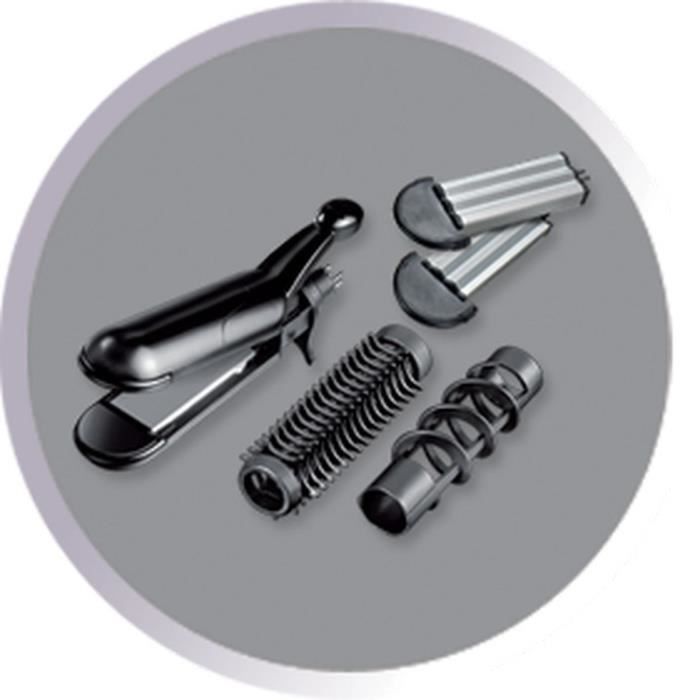REMINGTON S8670 5in1 Multistyler - Straightener, Curler, Waver, Spiral, Crimper - 4 Interchangeable Plates
