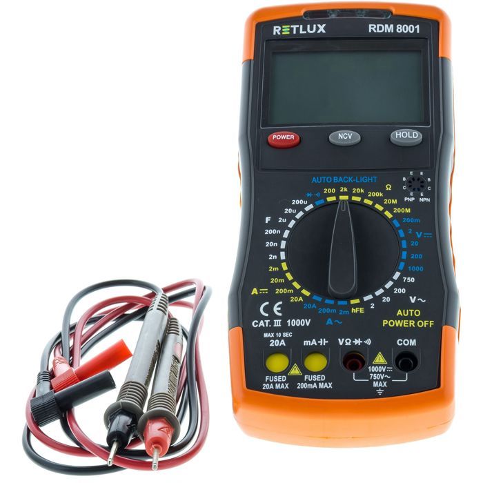 RETLUX Digital Multimeter RDM 8001