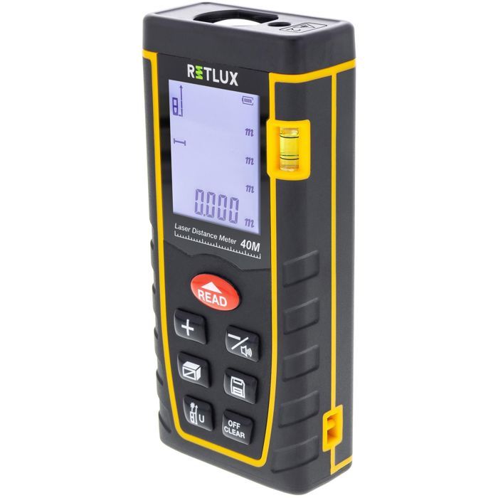 RETLUX RHT 100 Laser Rangefinder 40 m - Measuring Accuracy ± 2 mm