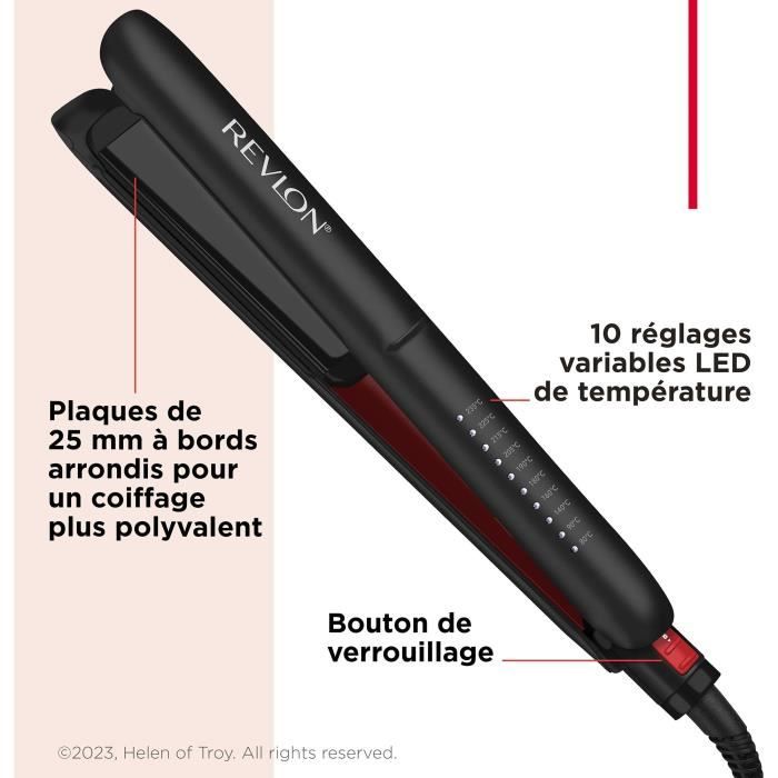 Revlon Smoothstay RVST2211P Coconut Hair Straightener - 25 mm, Travel Pouch