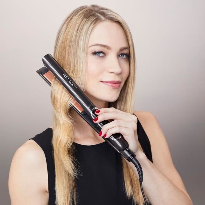 REVLON Salon Straight Copper Smooth Styler RVST2175E - Ceramic Plates, 80° to 235°C