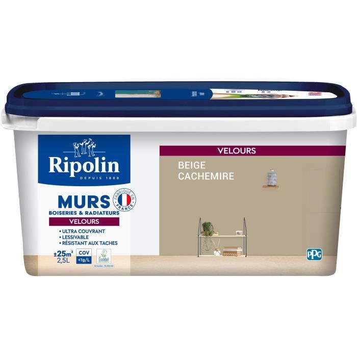 Ripolin Decorative Paint - Cashmere Beige - Velvet - 2.5 L