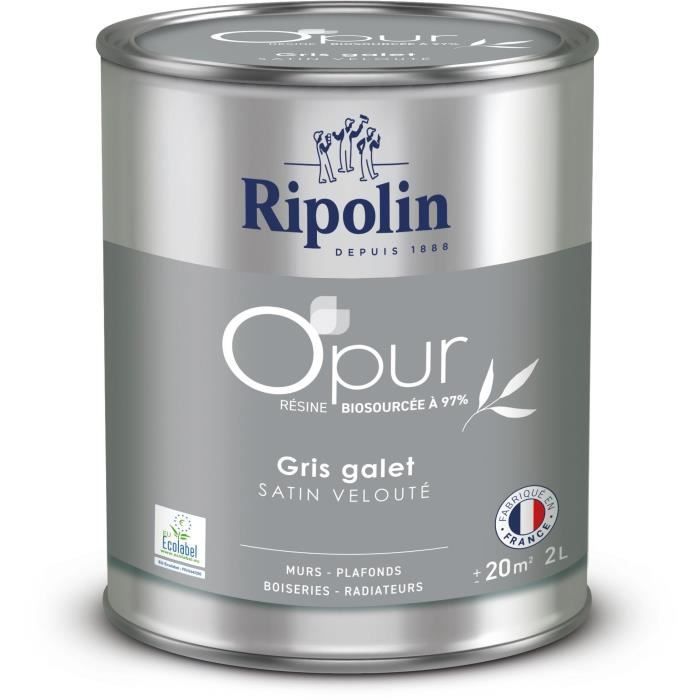 RIPOLIN O'PUR Paint - Pebble Grey Velvety Satin - 2 L