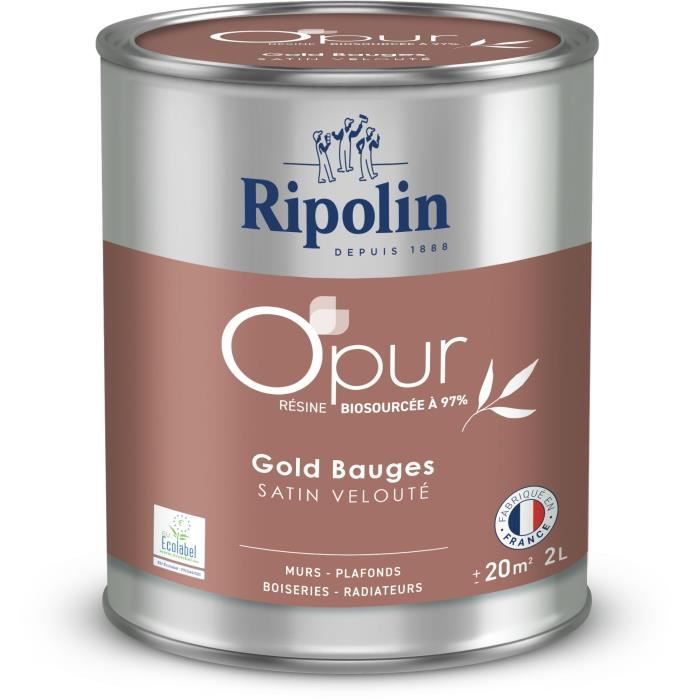 RIPOLIN Primer Paint - Gold - Satin - Velvety - 2 L