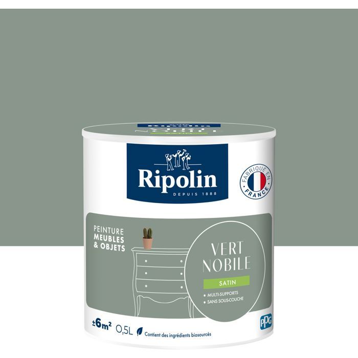 Ripolin - Furniture Paint - 0.5 L - Noble Green - Satin Finish - Indoor/Outdoor