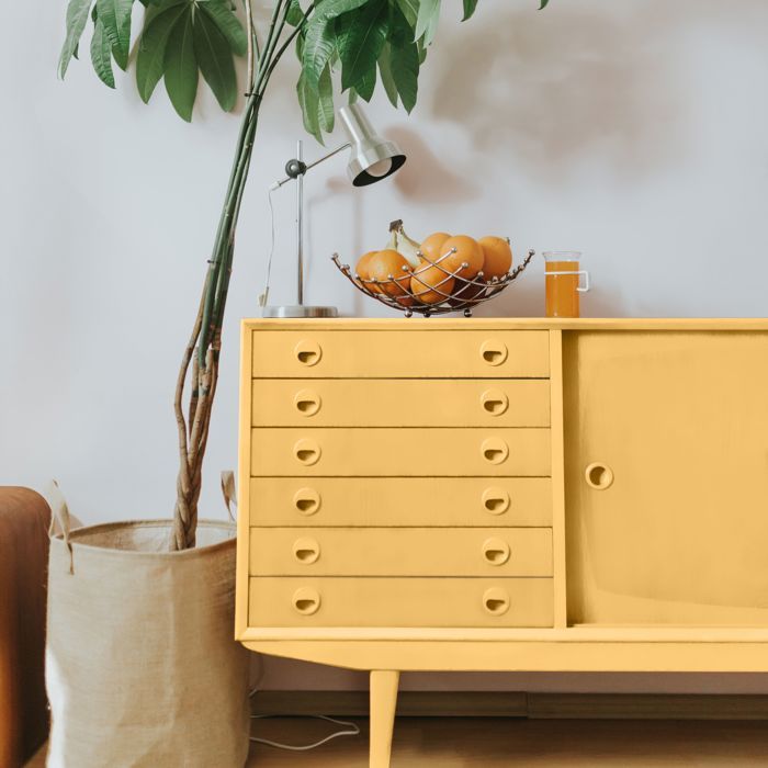 Ripolin Furniture Paint - Niki Yellow - Satin Finish - 0.5 L