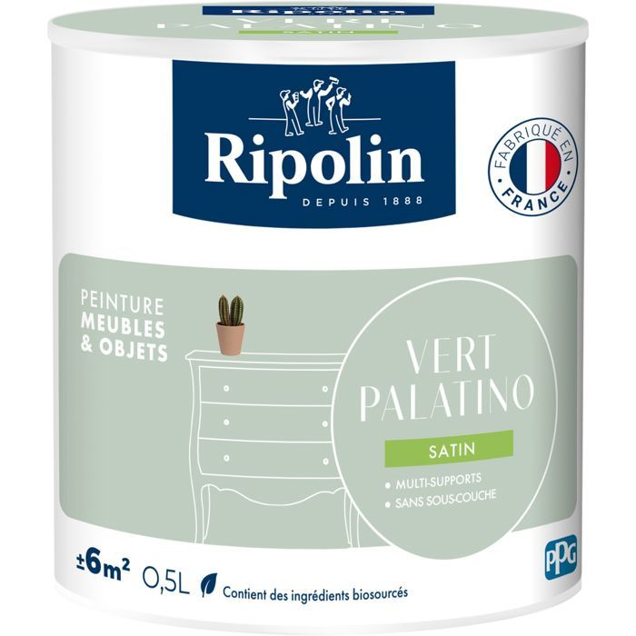 Ripolin Furniture Paint - Palatino Green - Satin Finish - 0.5 L