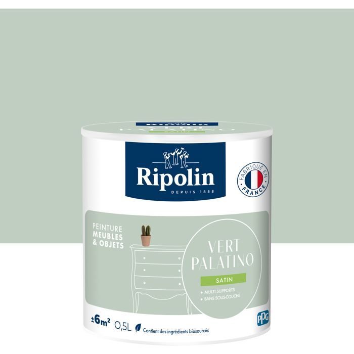 Ripolin Furniture Paint - Palatino Green - Satin Finish - 0.5 L