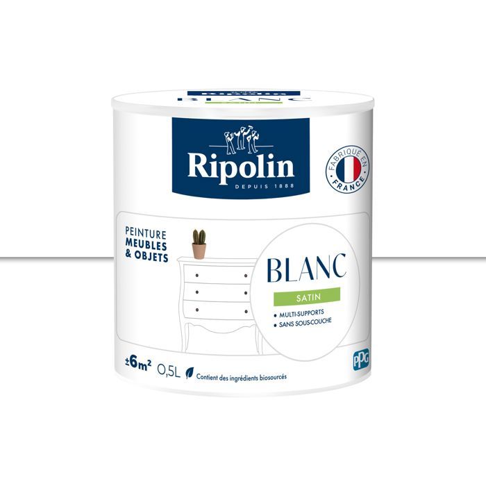 Ripolin Furniture Paint - White - Satin - 0.5 L