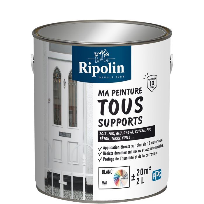 Ripolin Multi-surface Paint - White - Matte - 2 L