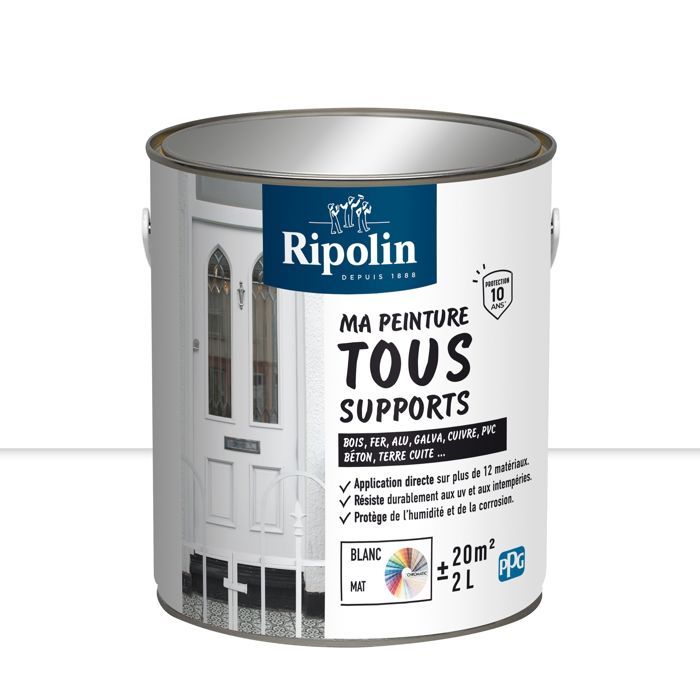 Ripolin Multi-surface Paint - White - Matte - 2 L