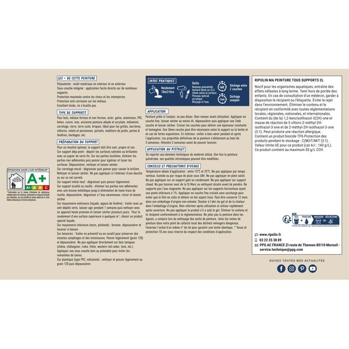 Multi-Surface Paint for Wood, Metal, and More UV Resistant