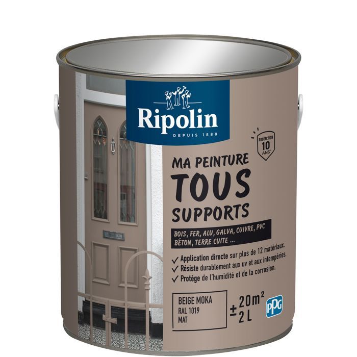 Ripolin Multi-surface Paint - Mocha Beige - Matte - 2 L
