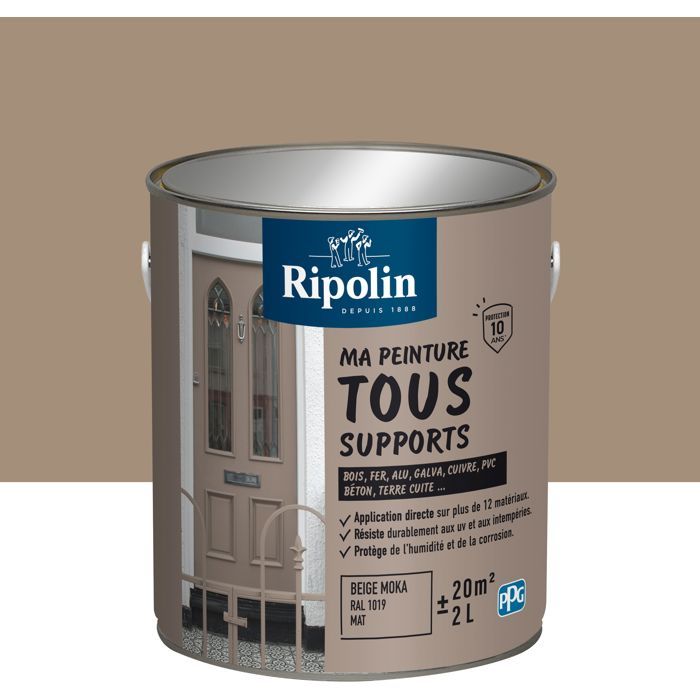 Ripolin Multi-surface Paint - Mocha Beige - Matte - 2 L
