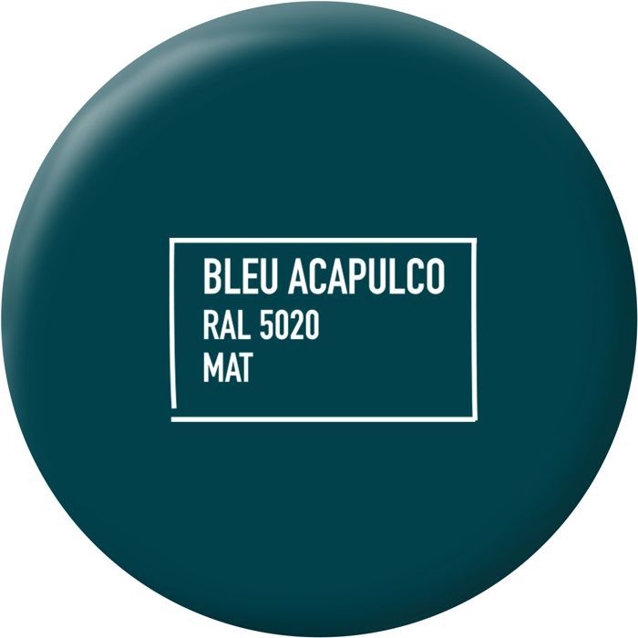 Ripolin Multi-surface Paint - Acapulco Blue - RAL 5020 - Matte - 2 L