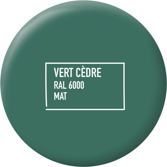 Ripolin Multi-surface Paint - Cedar Green - RAL 6000 - Matte - 2 L