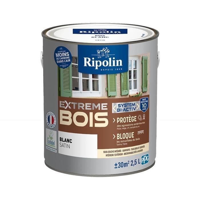 Ripolin Extreme Protection Satin Wood Paint - White - 2.5 L