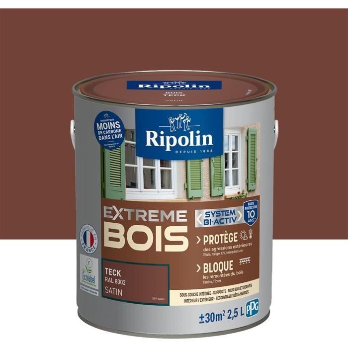 RIPOLIN - Extreme Protection Teak Wood - Satin - 2.5 L