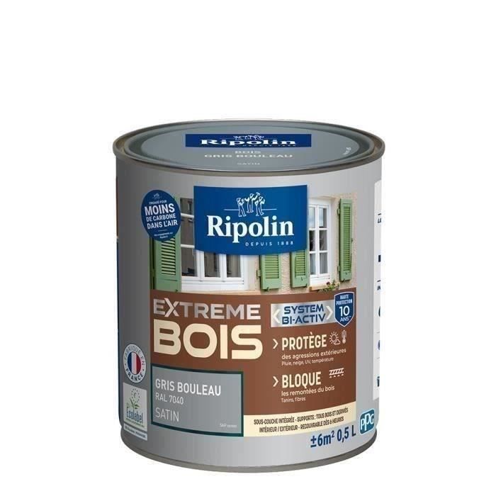 RIPOLIN High Protection Satin Wood Paint Birch Grey 2.5 L