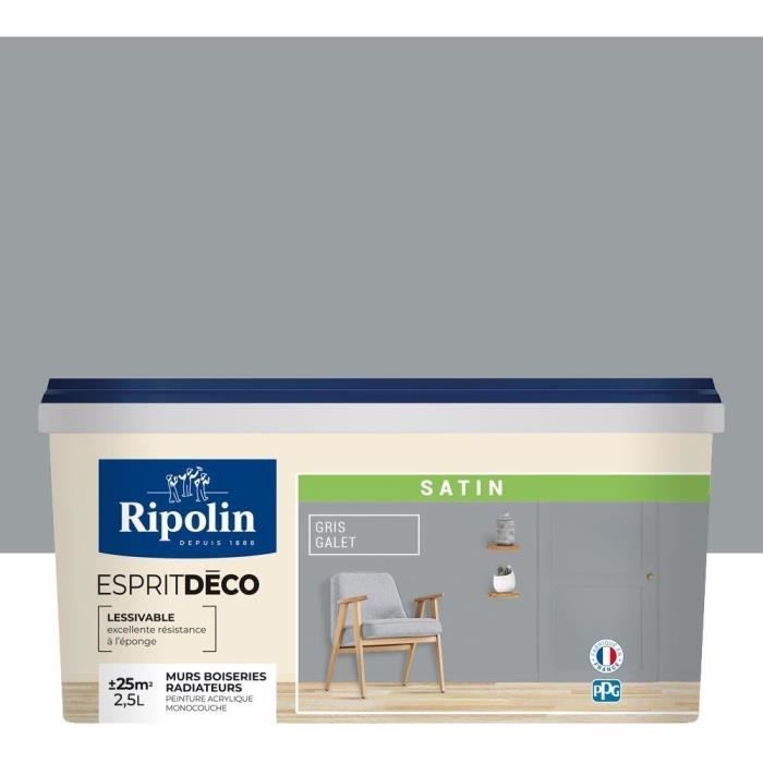 RIPOLIN ESPRIT DECO MULTI SUPPORTS GALET Satin 2.5 L