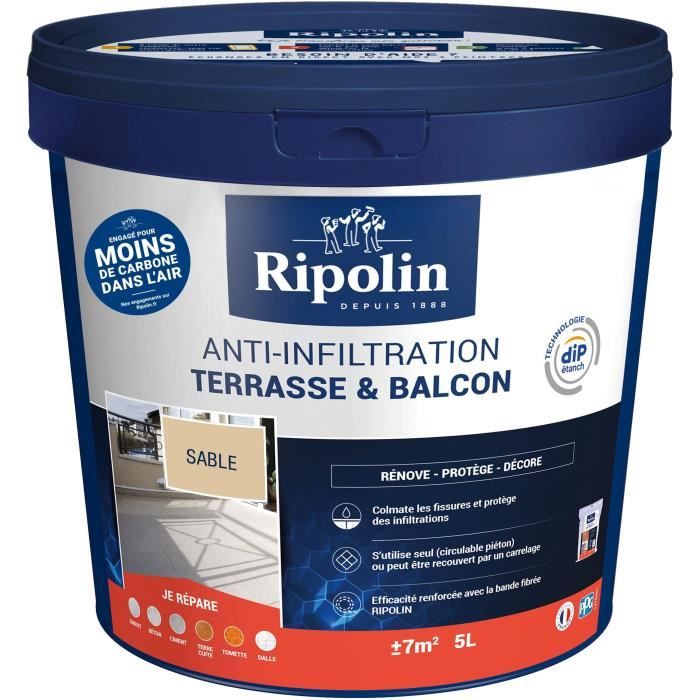 RIPOLIN Anti-Infiltration Sand for Terraces & Balconies - 5 L
