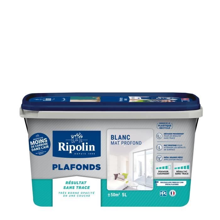 RIPOLIN Ceiling Paint - Xpro3 - Matte White - 5 L