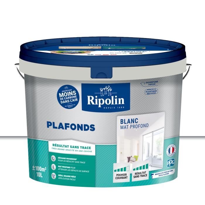 RIPOLIN Ceiling Paint - Matte White - 10 L