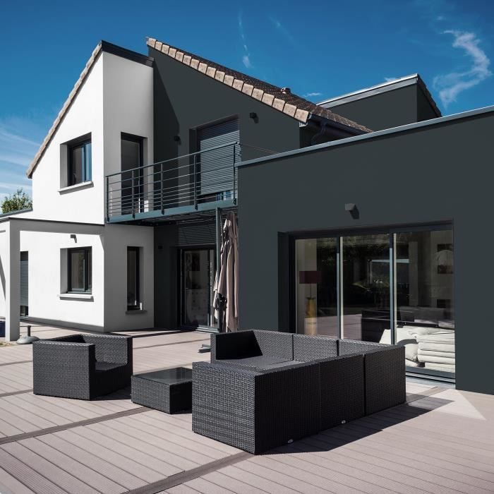 RIPOLIN 2-in-1 Matt Facade Paint - Anthracite - 10 L