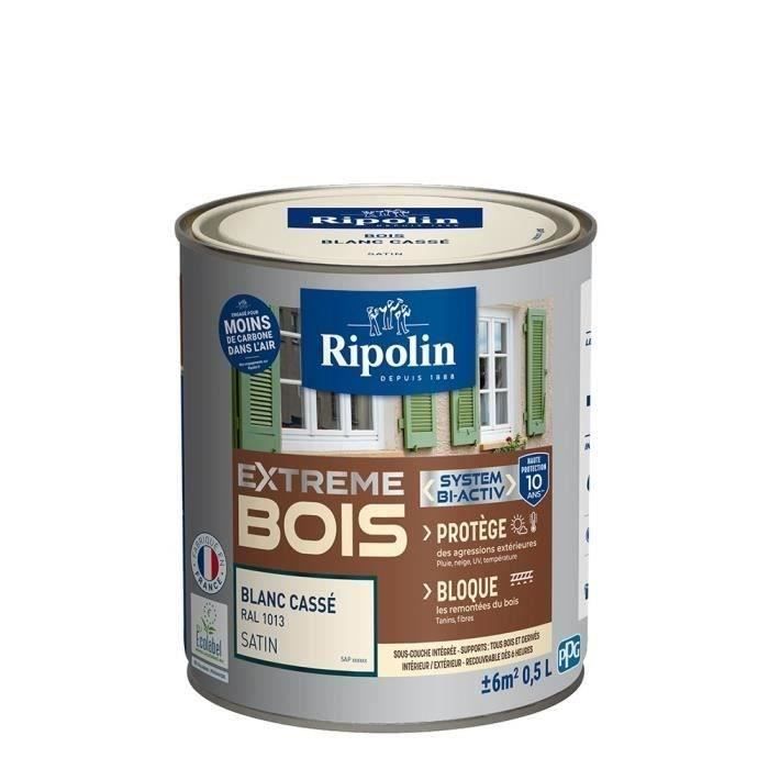 RIPOLIN High Protection Satin Wood Paint - Off-White - 10 Years - Interior/Exterior