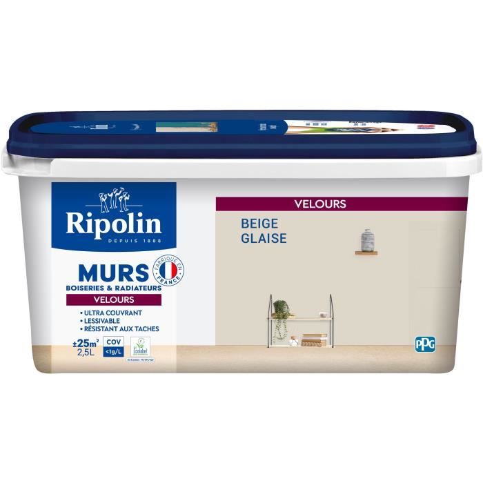 RIPOLIN Velvet Color Paint - Clay Beige - 2.5 L