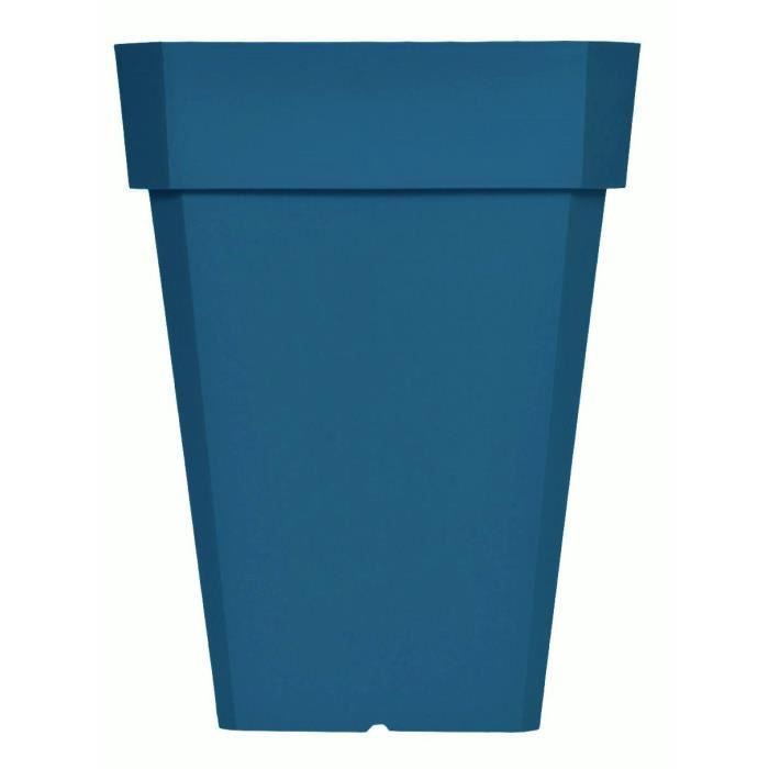 RIVIERA SOLEILLA Square Flower Box - Plastic - H 53 x 39 x 39 cm - Blue H53x39x39