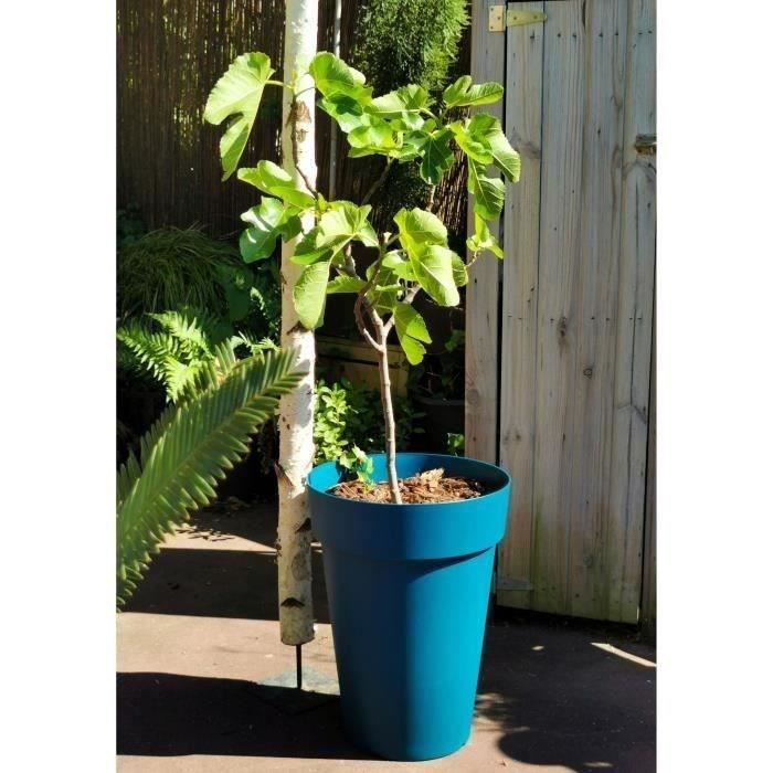 RIVIERA SOLEILLA Flower Pot - Plastic - H 53 cm - Diameter 39 cm - Blue H52 D39