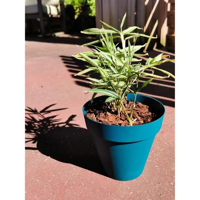 RIVIERA SOLEILLA Round Flower Pot - Plastic - 59 cm Diameter - H 54 cm - Blue D59 H54