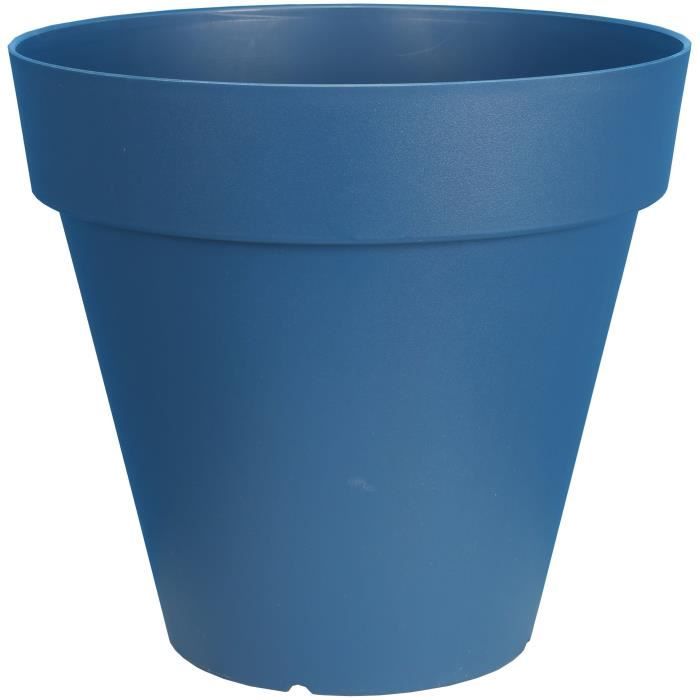 RIVIERA SOLEILLA Round Flower Pot - Plastic - 59 cm Diameter - H 54 cm - Blue D59 H54