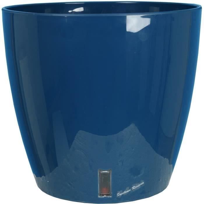 RIVIERA Round Flower Pot - EVA NEW - Plastic - D45 x H45 cm - Blue
