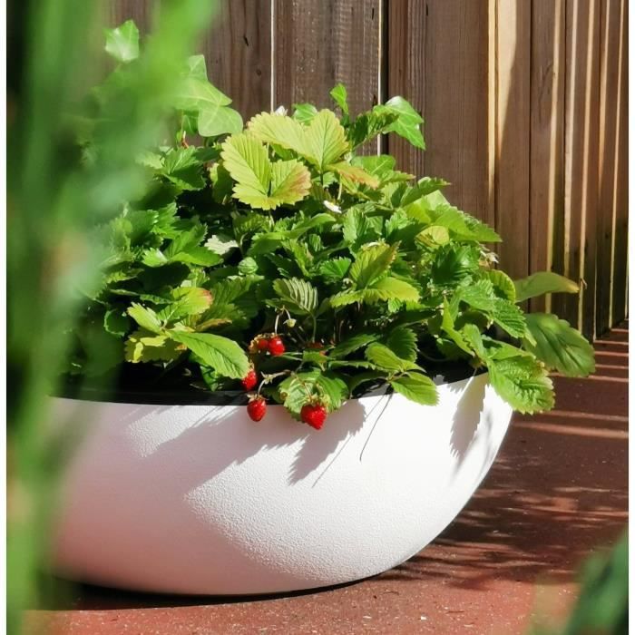 RIVIERA Flowerpot Bowl - D40 H15 cm - White