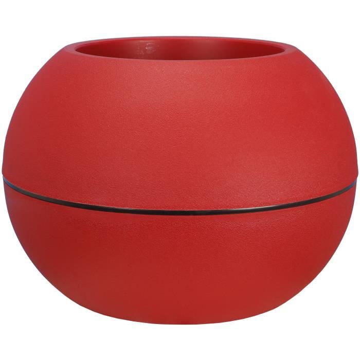 RIVIERA Flower pot - Ball - D40 H28 cm - Red