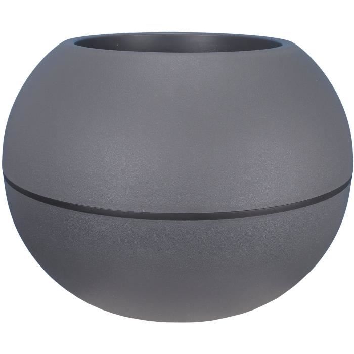 RIVIERA Ball Flower Pot - Granite - D40 H28 cm - Grey