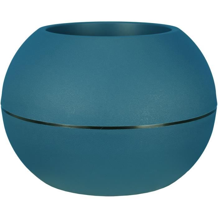 RIVIERA Round Flower Pot - Plastic - D50 x H34.5 cm - Blue