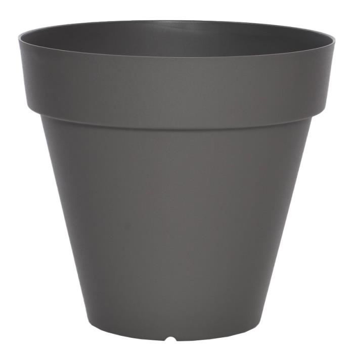 RIVIERA Flower pot - Soleilla Round - Ø 39.2 x 35.8 cm - Glittery Grey